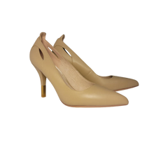 Viviamos Hello Ladies Nude Leather Heel
