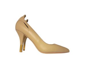 Viviamos Hello Ladies Nude Leather Heel