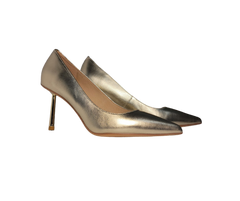 Viviamos Shine Ladies Gold Leather Heel