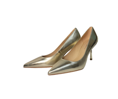 Viviamos Shine Ladies Gold Leather Heel