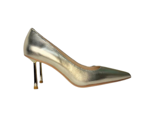 Viviamos Shine Ladies Gold Leather Heel