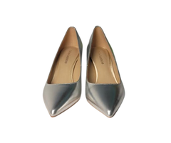 Viviamos Shine Ladies Silver Leather Heel
