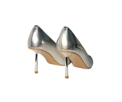Viviamos Shine Ladies Silver Leather Heel