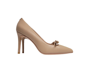 Viviamos Selma Ladies Nude Leather Heel