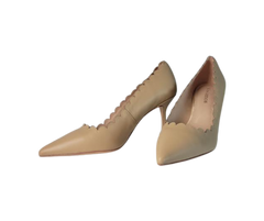 Viviamos Serra Ladies Nude Leather Heel
