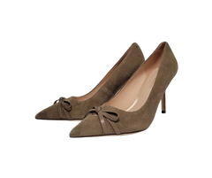 Viviamos Britt Ladies Black Suede High Heel
