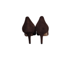 Viviamos Cassie Ladies Brown Suede Heel