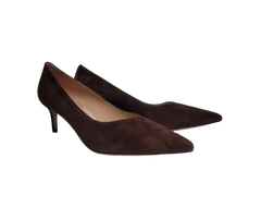 Viviamos Cassie Ladies Brown Suede Heel