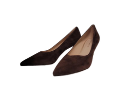 Viviamos Cassie Ladies Brown Suede Heel