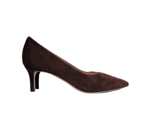 Viviamos Cassie Ladies Brown Suede Heel