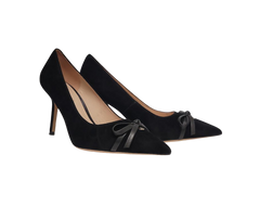 Viviamos Britt Ladies Black Suede High Heel