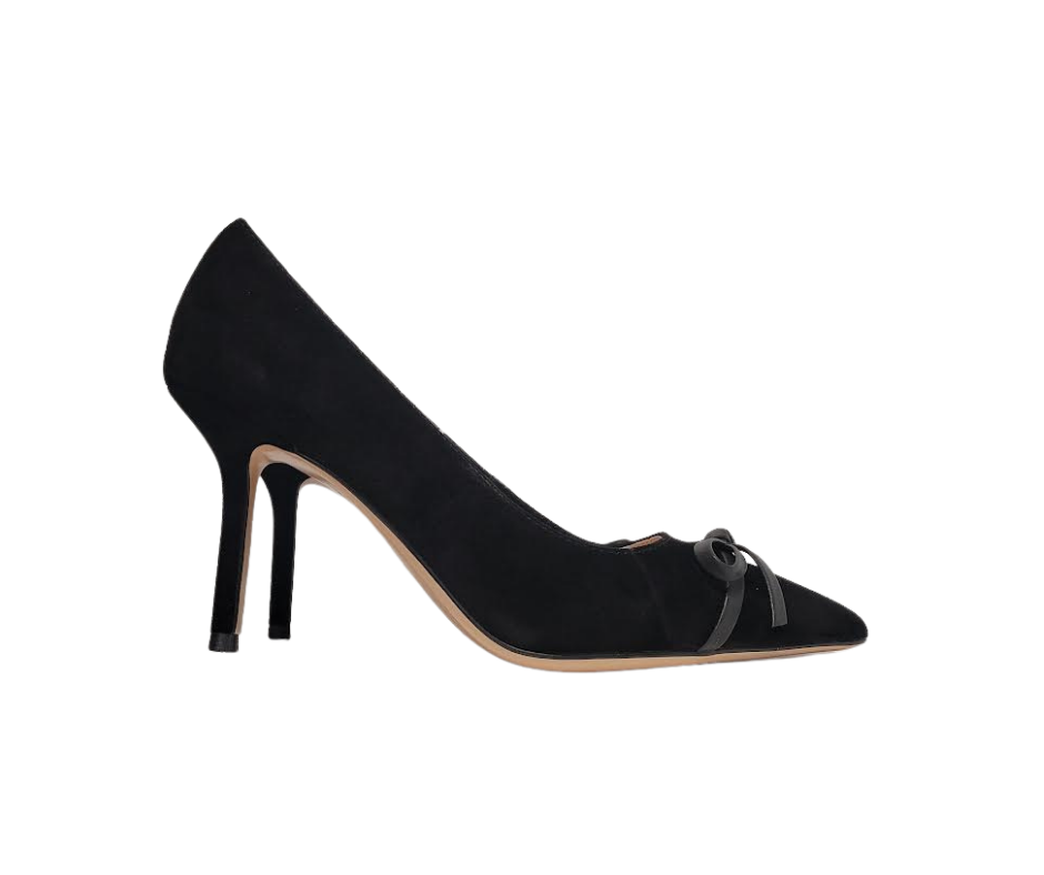 Viviamos Britt Ladies Black Suede High Heel