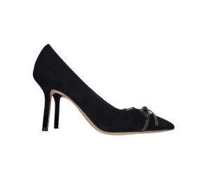 Viviamos Britt Ladies Black Suede High Heel