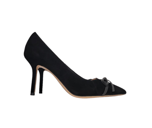 Viviamos Britt Ladies Black Suede High Heel