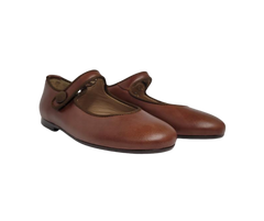 Papanatas 6315 Cognac Leather Mary Jane