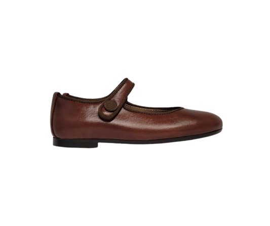 Papanatas 6315 Cognac Leather Mary Jane