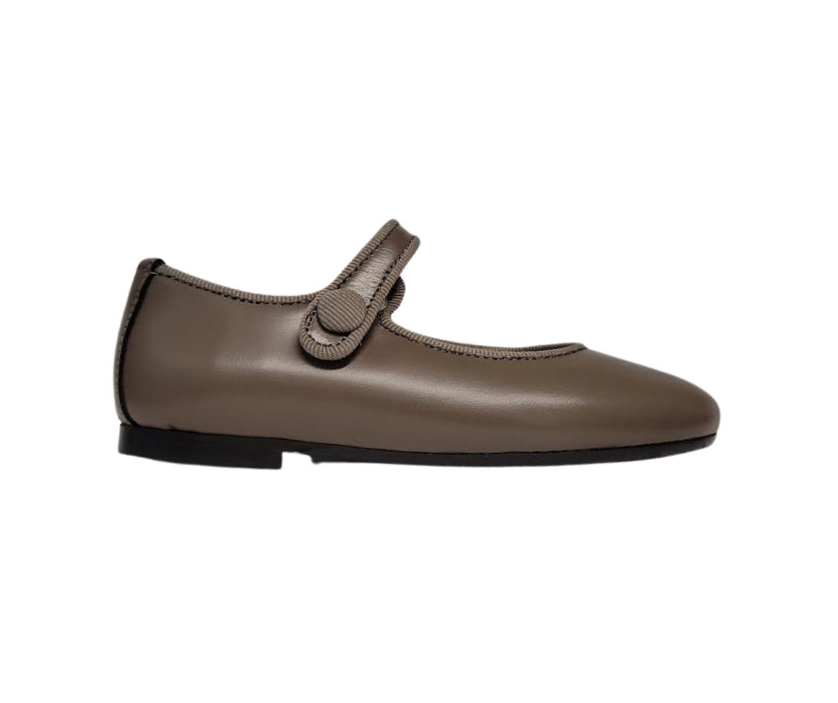 Papanatas 6315 Taupe Leather Mary Jane
