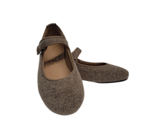 Papanatas 6315 Taupe Flannel Mary Jane