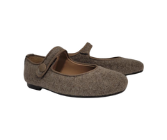 Papanatas 6315 Taupe Flannel Mary Jane