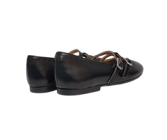 Papanatas 42066 Black Double T-Strap