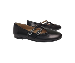 Papanatas 42066 Black Double T-Strap