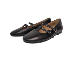 Papanatas 42066 Black Double T-Strap