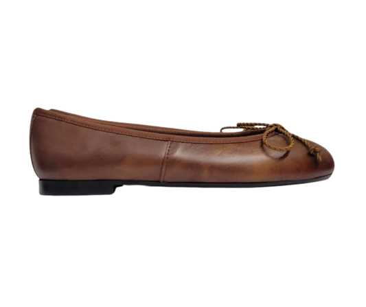 Papanatas 5631 Children's Cognac Ballet Flat