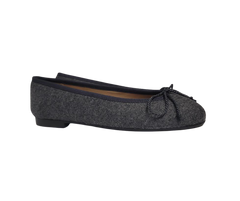 Papanatas 5631 Children's Grey Flannel Ballet Flat