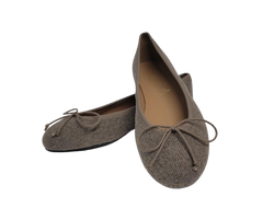 Papanatas 5631 Children's Taupe Corduroy Ballet Flat