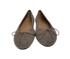Papanatas 5631 Children's Taupe Corduroy Ballet Flat