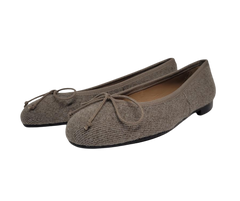 Papanatas 5631 Children's Taupe Corduroy Ballet Flat