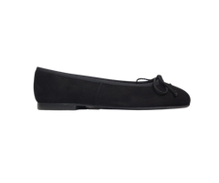 Papanatas 5631 Children's Black Suede Ballet Flat