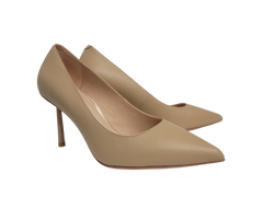 Viviamos Shine Ladies Nude Leather Heel