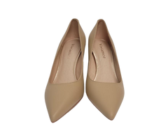 Viviamos Shine Ladies Nude Leather Heel