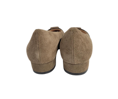 Viviamos Evie Ladies Taupe Suede Flat