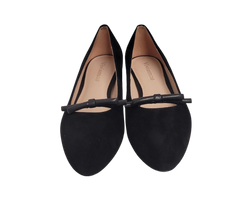 Viviamos Bliss Ladies Black Leather Low Heel
