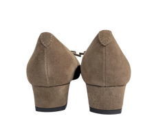 Viviamos Bliss Ladies Black Leather Low Heel