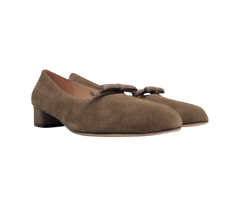 Viviamos Bliss Ladies Taupe Suede Low Heel