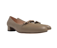 Viviamos Bliss Ladies Taupe Leather Low Heel