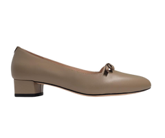 Viviamos Bliss Ladies Black Leather Low Heel