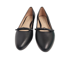 Viviamos Bliss Ladies Black Leather Low Heel