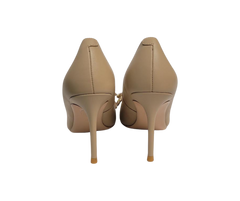 Viviamos Zest Ladies Nude Leather Heel
