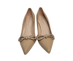 Viviamos Zest Ladies Nude Leather Heel