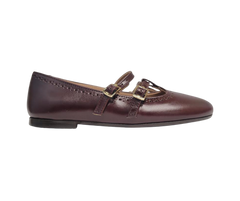 Papanatas 42066 Burgundy Double T-Strap