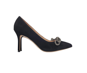 Viviamos Zest Ladies Black Suede Heel