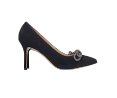 Viviamos Zest Ladies Black Suede Heel