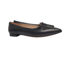 Viviamos Teddi Black Leather Dress Shoe