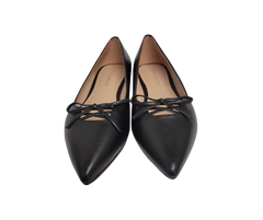 Viviamos Teddi Black Leather Dress Shoe