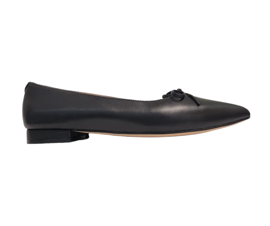 Viviamos Teddi Black Leather Dress Shoe