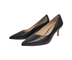 Viviamos Cassie Ladies Black Leather Heel